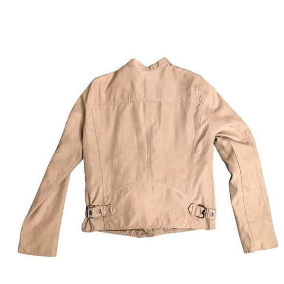 Be Cool Tan Moto Jacket Size: Small - Picture 6 of 6